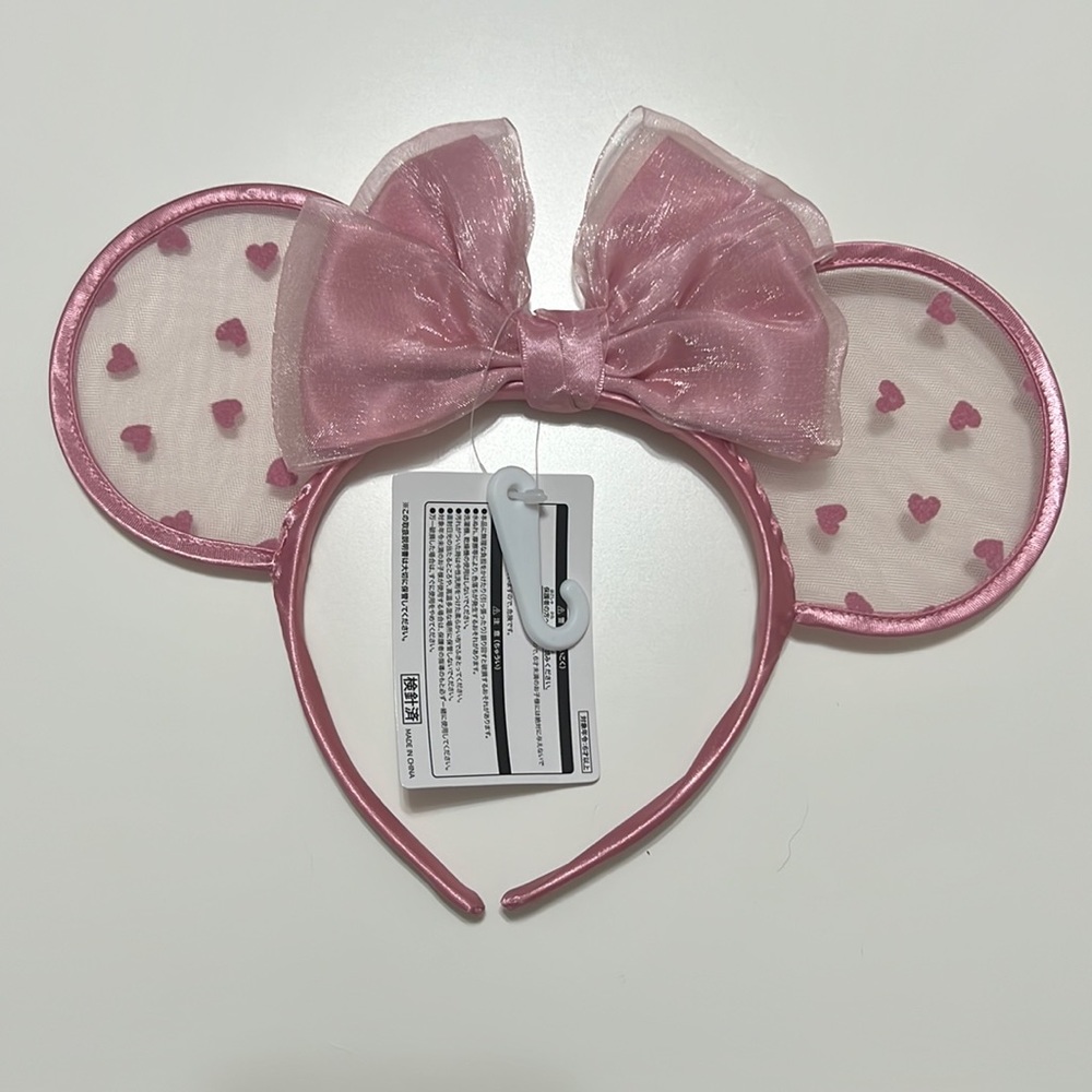 DISNEY - Lace monochrome Minnie ears! Exclusive to Disney Sea Tokyo! NWT!